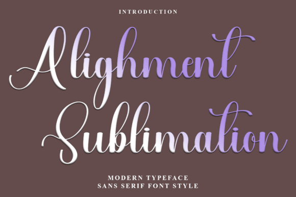 Alighment Sublimation: A Warm, Playful Font for Makers