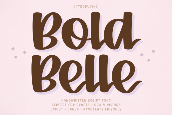 Bold Belle: A Bold Script Font for Digital Designers