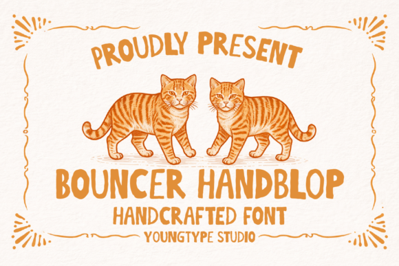 Bouncer Handblop: A Bold Handcrafted Display Font
