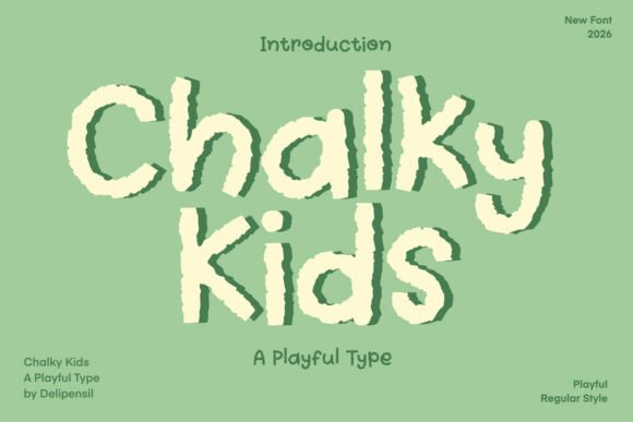 Chalky Kids: A Playful Handwritten Font for Marketing