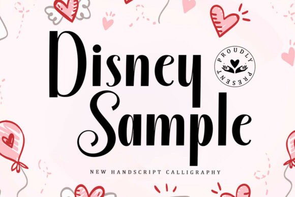 Disney Sample: A Refined Script Font for Editorial Design