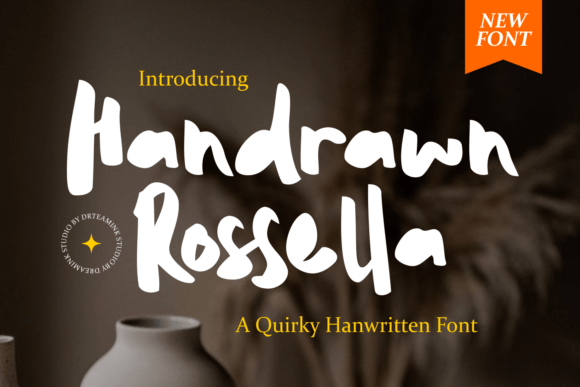 Handrawn Rossella: A Handwriting Font with Organic Charm