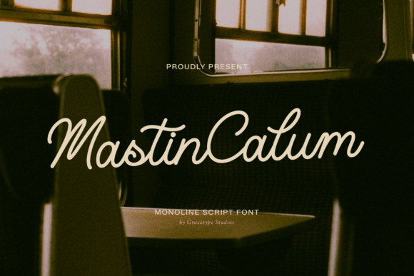 Mastin Calum Font: A Warm Monoline Script for Handmade Sellers