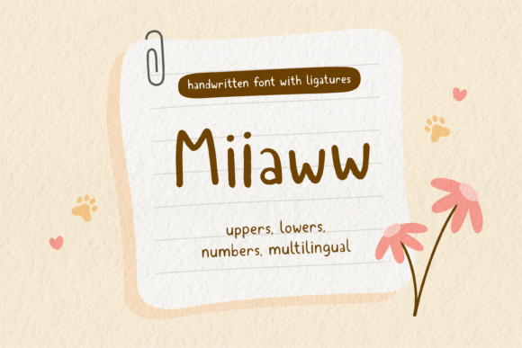 Miiaww: A Playful Handwritten Font for Memorable Branding