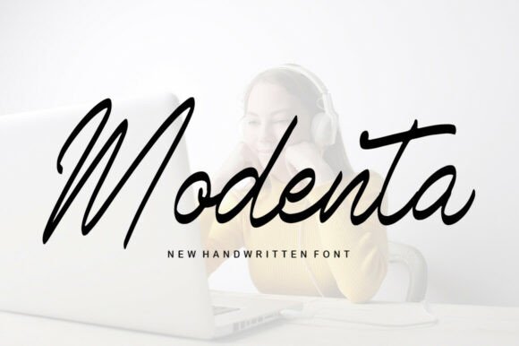 Modenta Handwritten Font for Handmade Product Design