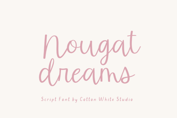 Nougat Dreams Script Font: A Handwritten Touch for Your Brand