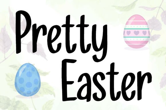 Pretty Easter Font for Joyful Campaign Graphics