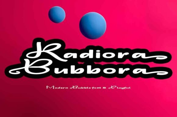 Radiora Bubbora: A Playful Display Font for Modern Web Design