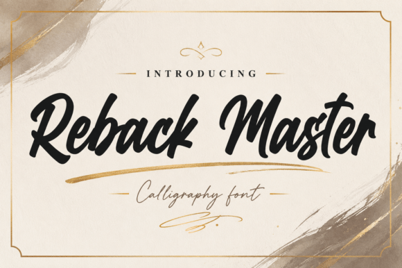 Reback Master: A Handwritten Script Font for Editorial Design