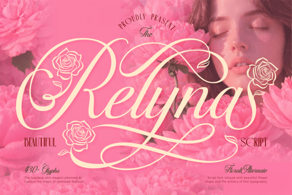 Relyna: A Romantic Script Font for Polished Small Business Branding
