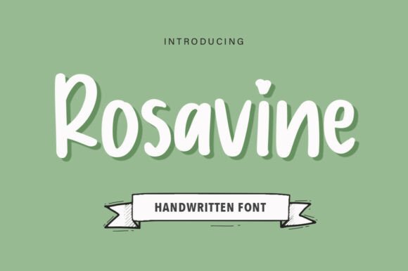 Rosavine: A Whimsical Handwritten Typeface for Branding