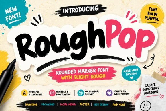 Rough Pop Marker: A Font That Feels Like Home