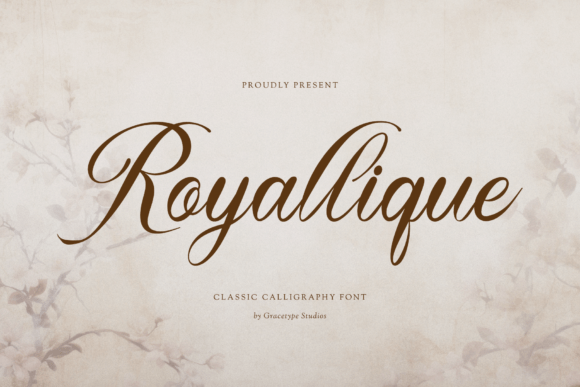 Royallique: A Refined Script Font for Editorial Design