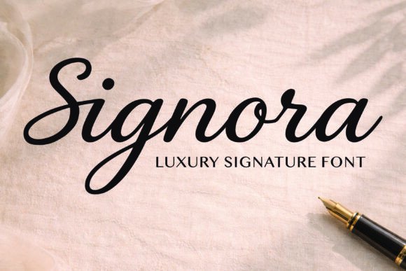 Signora: A Graceful Script Font for Editorial Design