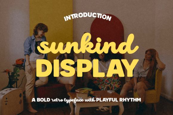 Sunkind Display: A Retro Script Font for Handmade Brands