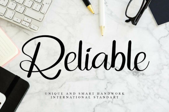 Testing the Reliable Script Font in Real Branding Work