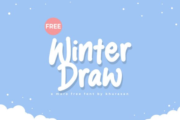 Winter Draw: A Brush Handwritten Font for Seasonal Makers