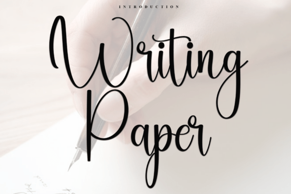 Writing Paper: A Soft Script Font That Makes Handmade Products Shine